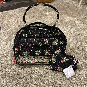 Vera Bradley Black Floral Tote Bag